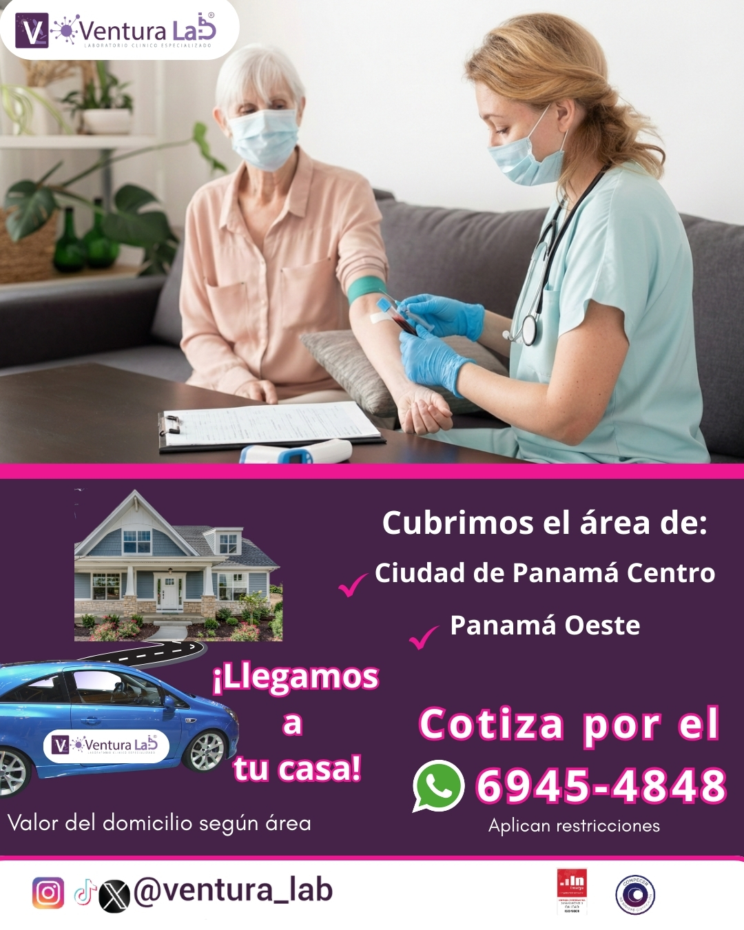 Servicio de laboratorio a domicilio